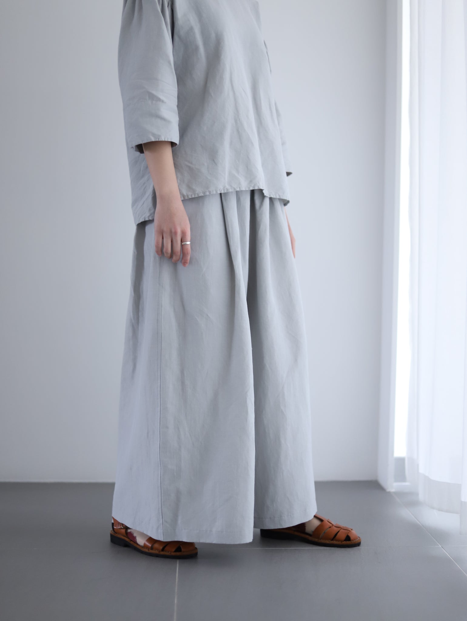 Light Skirt Pants - Mist