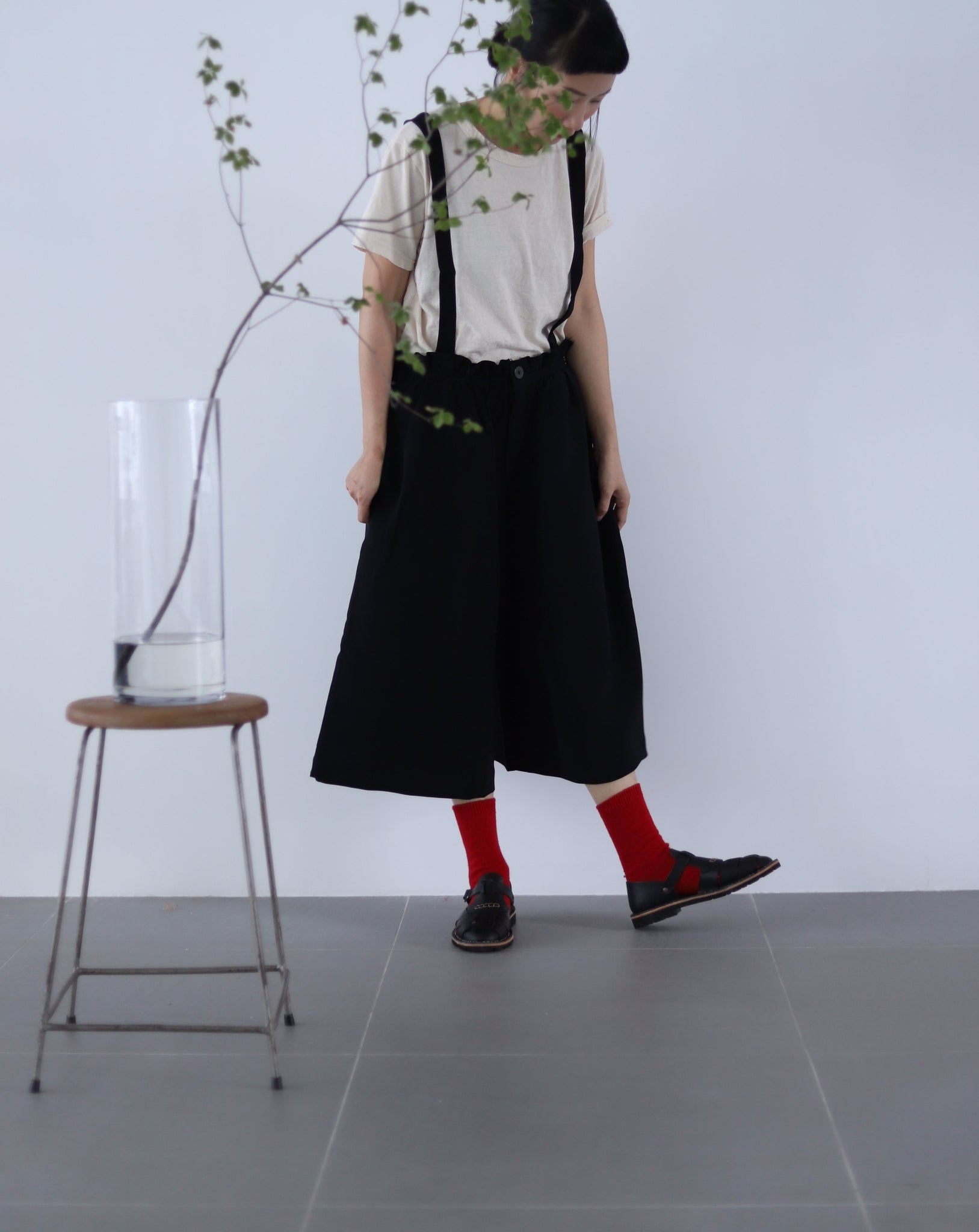 Light Suspender Pants - Black