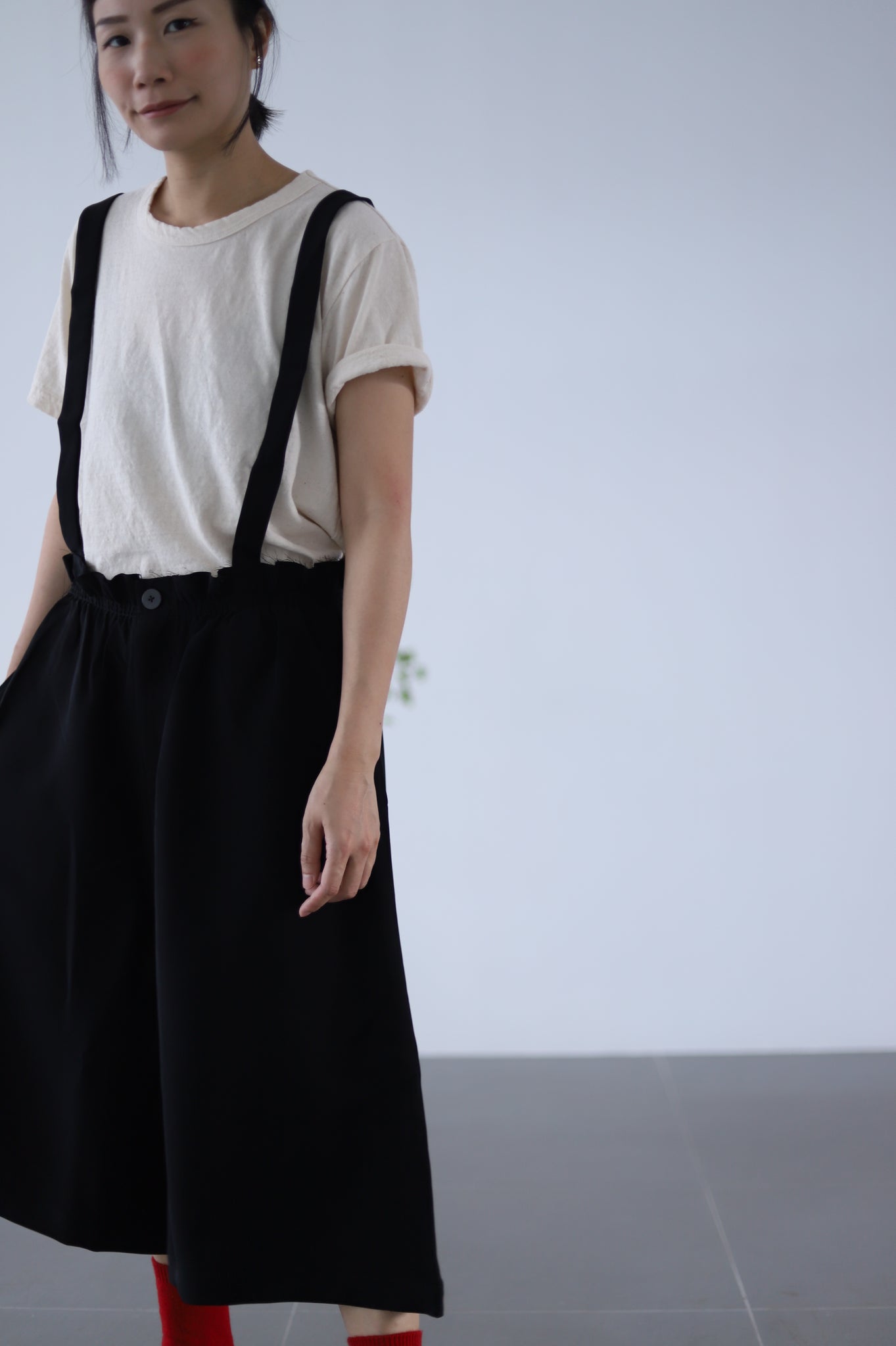 Light Suspender Pants - Black