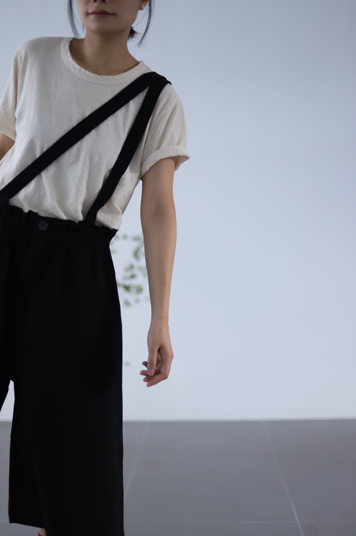 Light Suspender Pants - Black