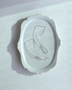 Clear Quartz Earrings - M-AP010