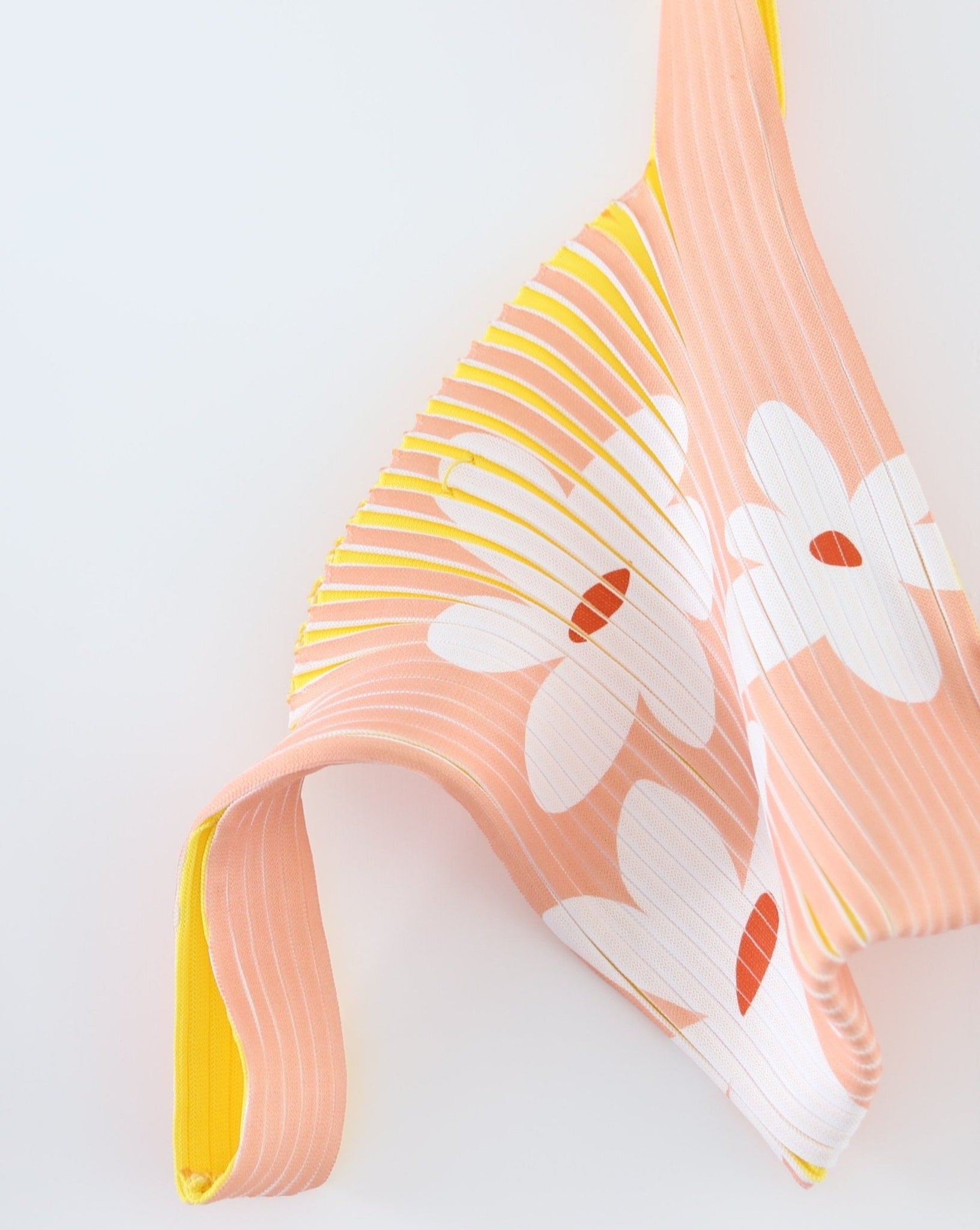 Knit Bag - Skin Floral / Bright Yellow - 21002