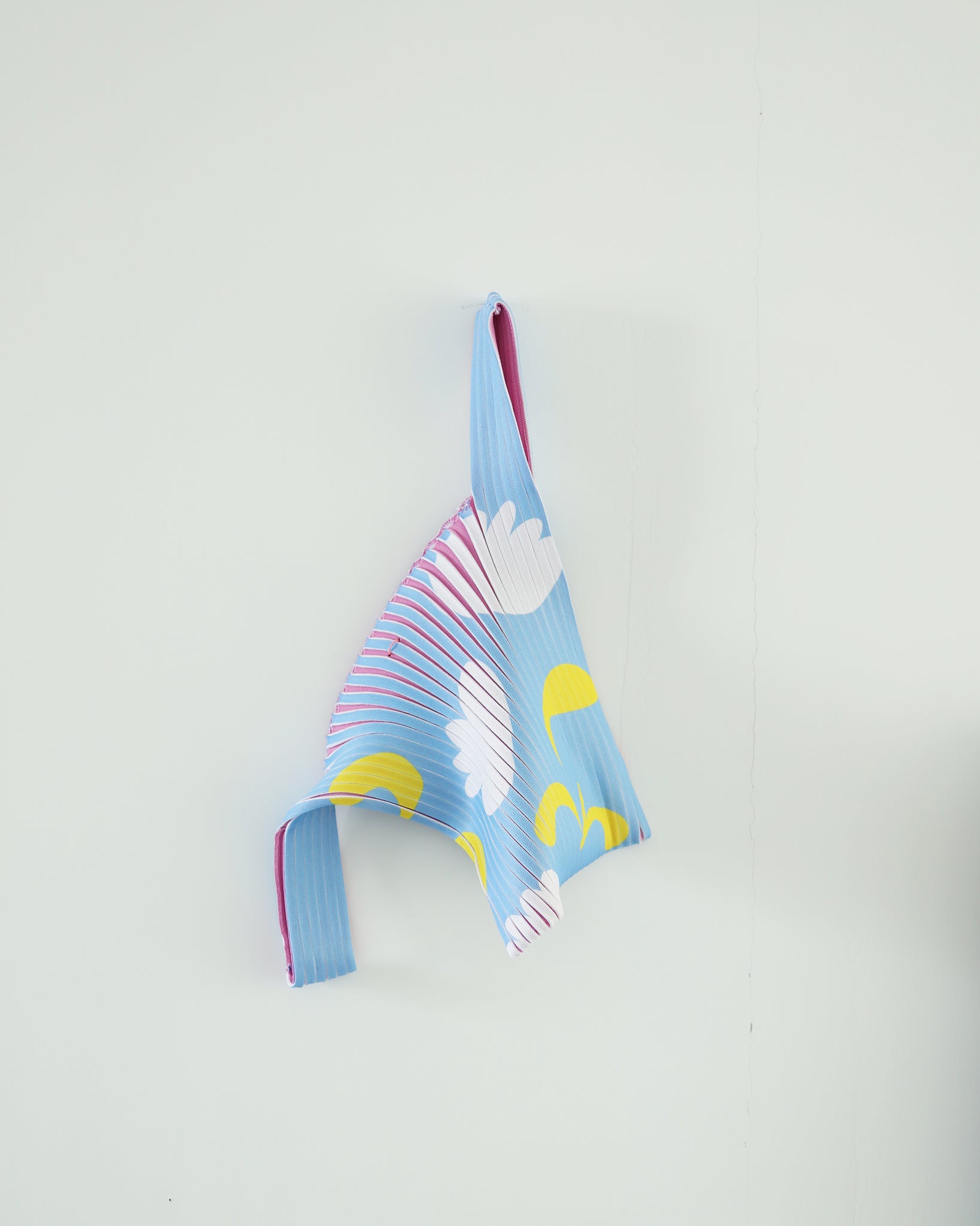 Knit Bag - Light Blue Tulip / Baby Pink - 21004