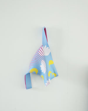 Knit Bag - Light Blue Tulip / Baby Pink - 21004