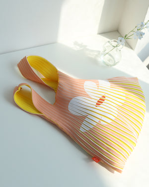 Knit Bag - Skin Floral / Bright Yellow - 21002
