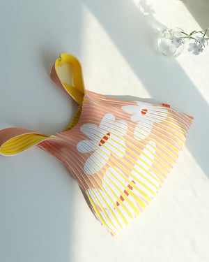 Knit Bag - Skin Floral / Bright Yellow - 21002