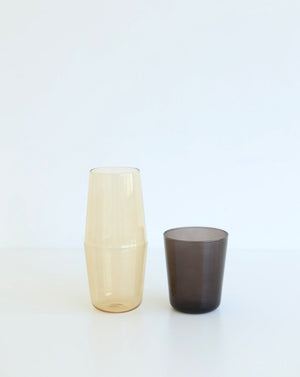 Tumbler & Carafe Set Luisa Bonne Nuit - Sepia Brown / Sand - LBNT/26
