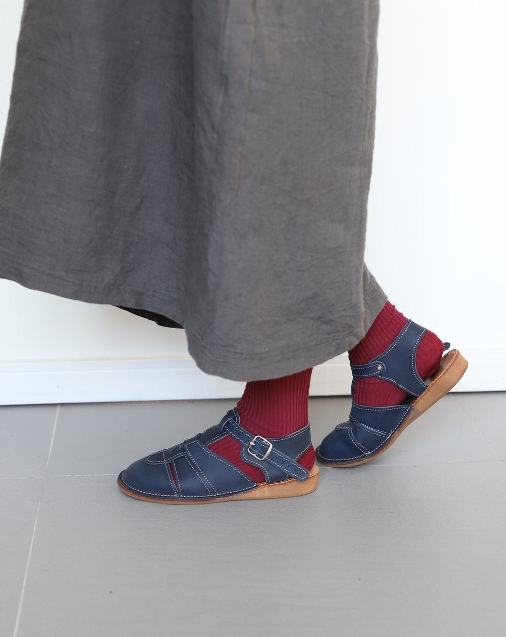 Shake Closed Texas Sandals - Navy