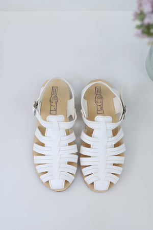 Shake Open Texas Sandals- White