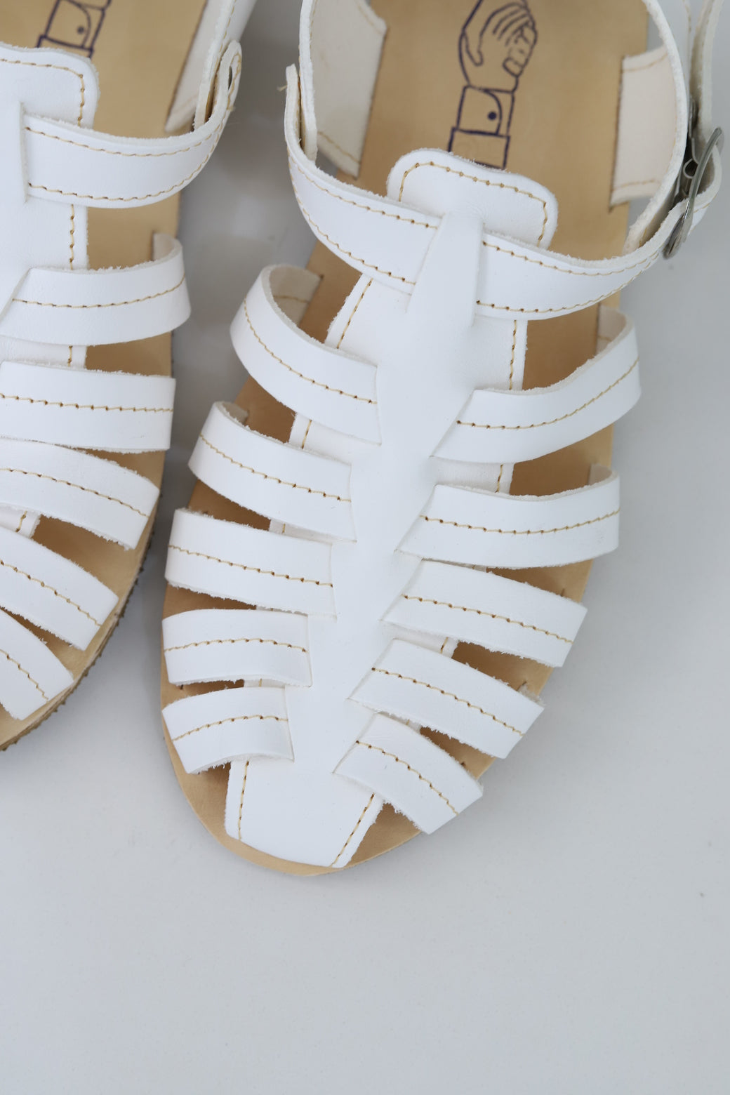 Shake Open Texas Sandals- White