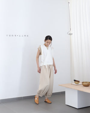 Light Samurai Vest - White Tea