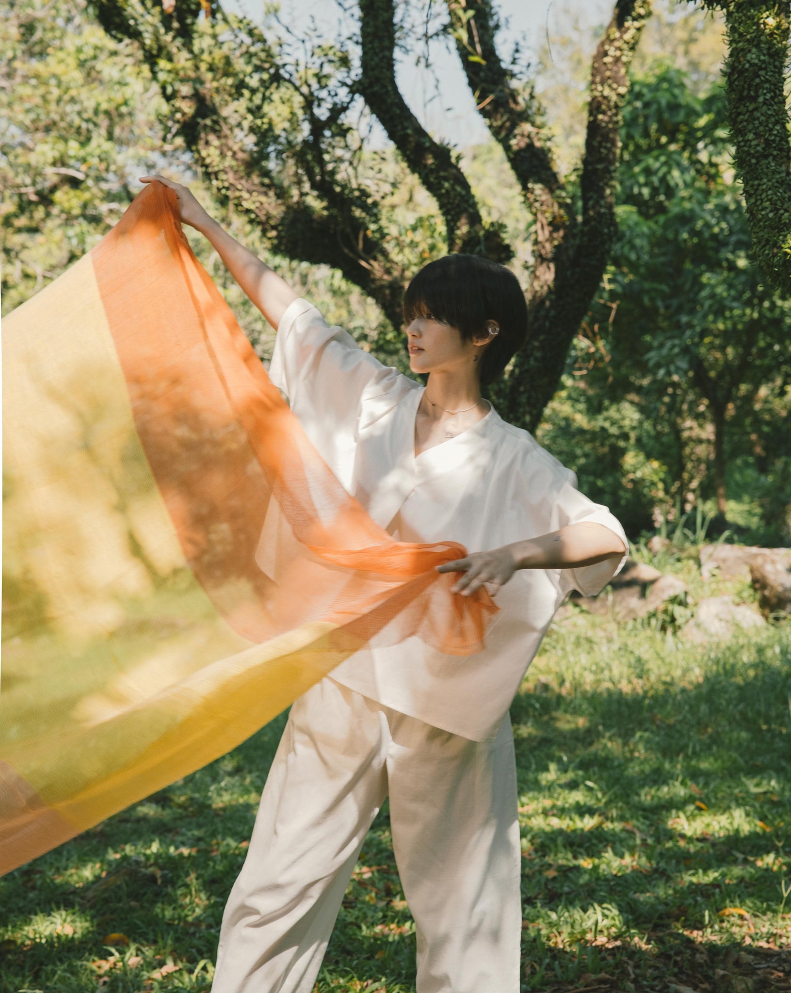 Gradients Silk Scarf - Souffle Col 1