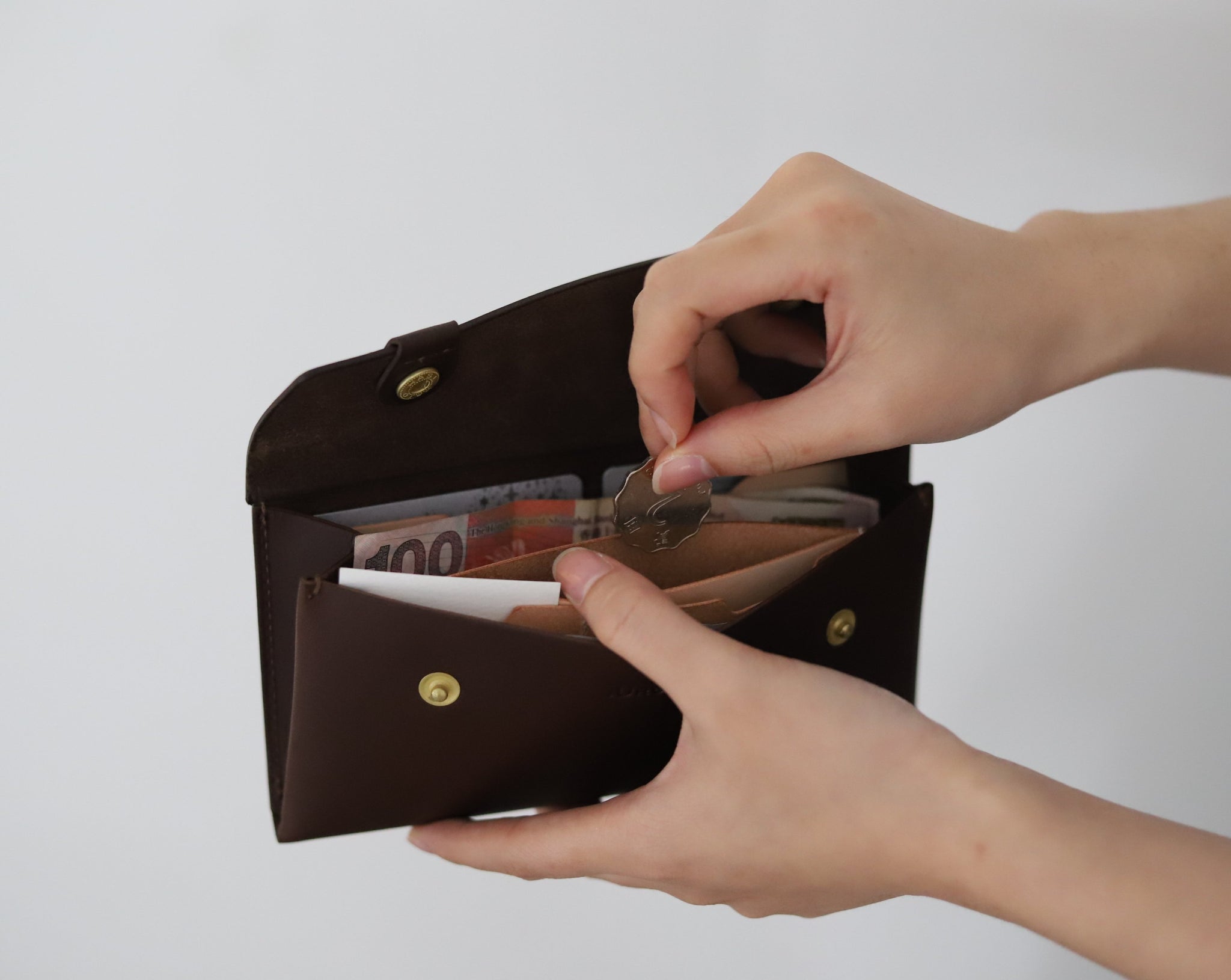 Long Wallet - Dark Brown - STW-01