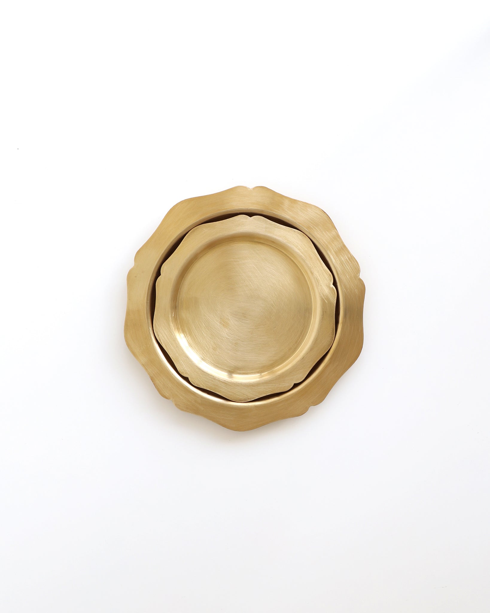 Brass Tray Flower Shaped