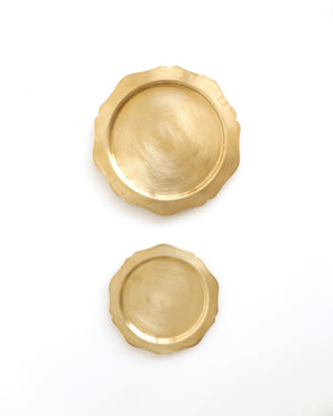 Brass Tray Flower Shaped