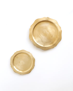 Brass Tray Flower Shaped