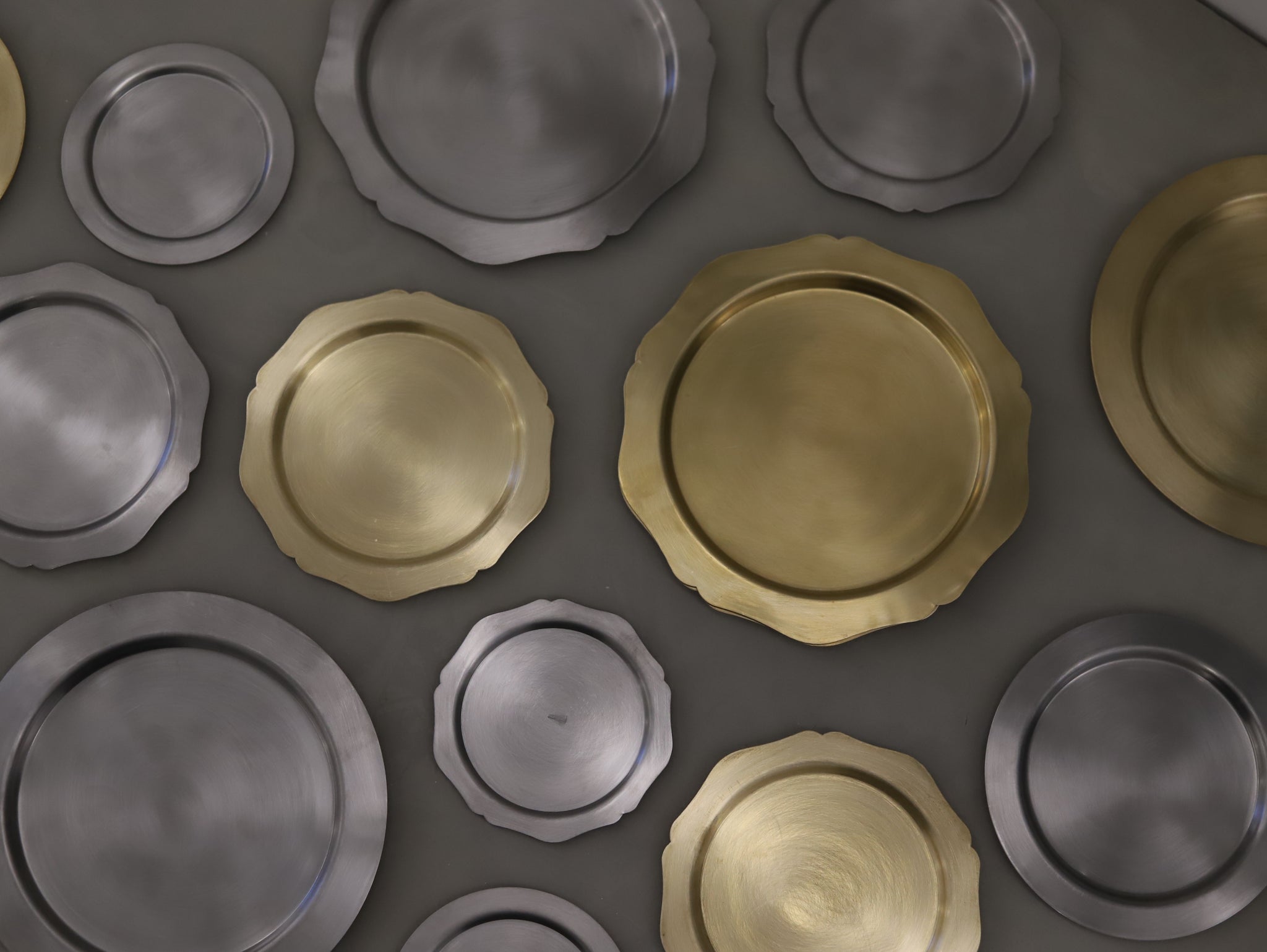Brass Tray Flower Shaped