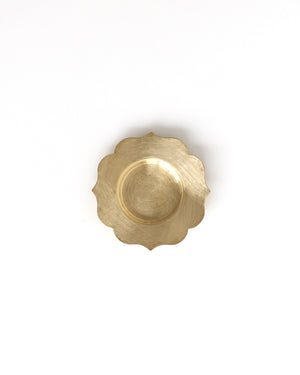 Saucer Flower Shaped - Brass