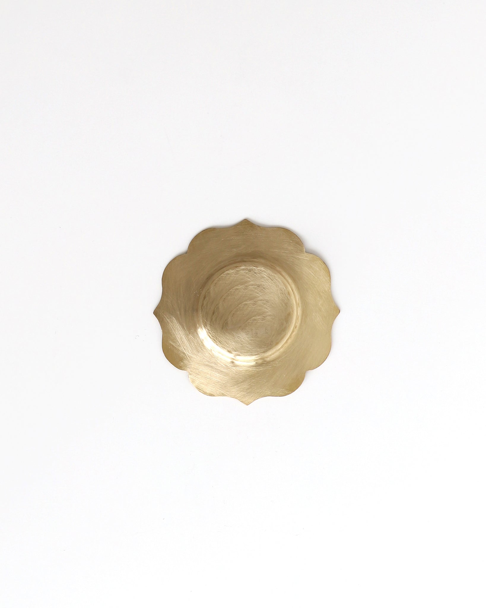 Saucer Flower Shaped - Brass