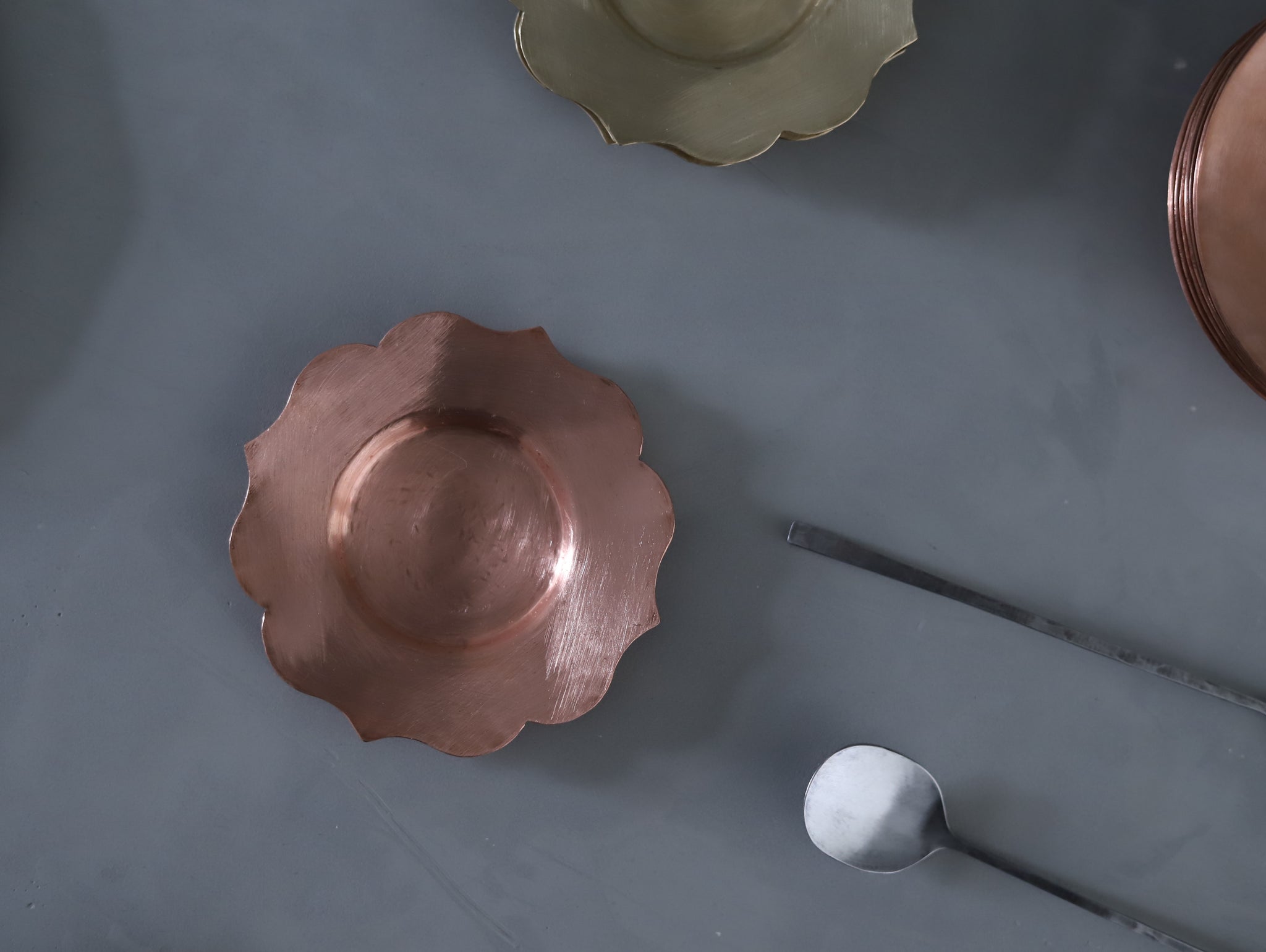 Saucer Flower Shaped - Copper