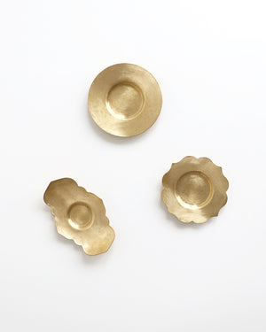 Saucer Round - Brass