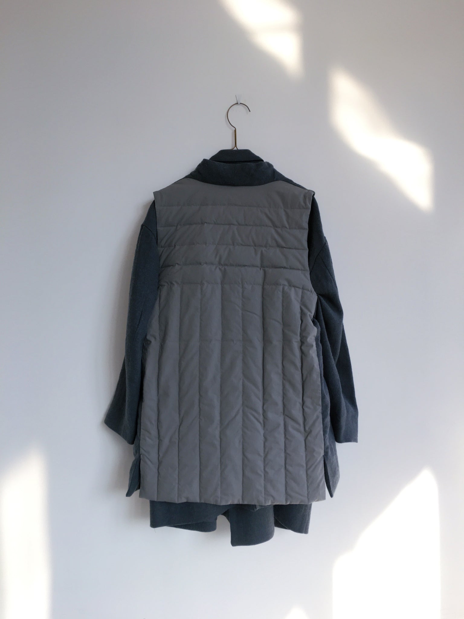 Folk Down Haori Vest - Grey