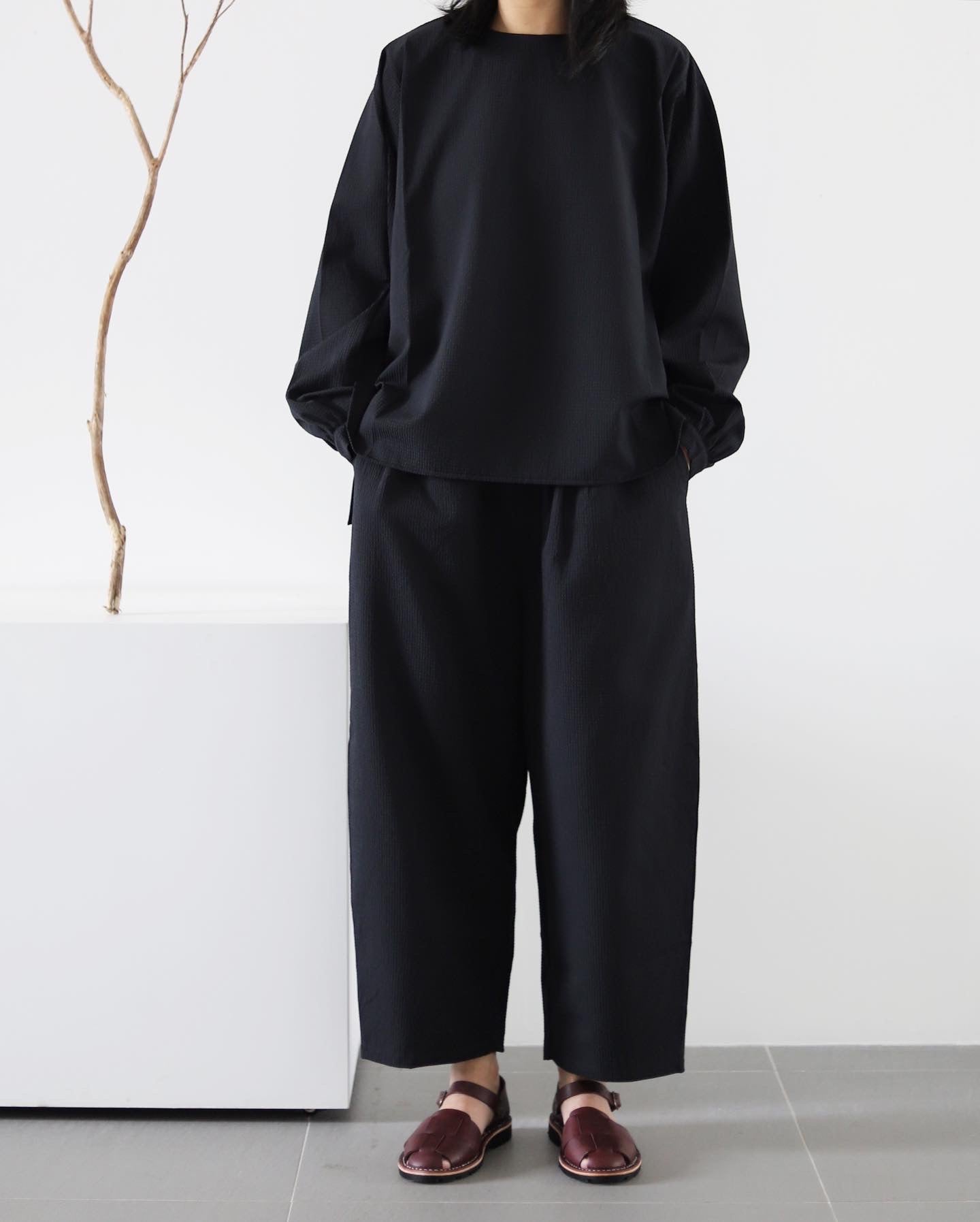 Light Layer Pants - Black Waffles