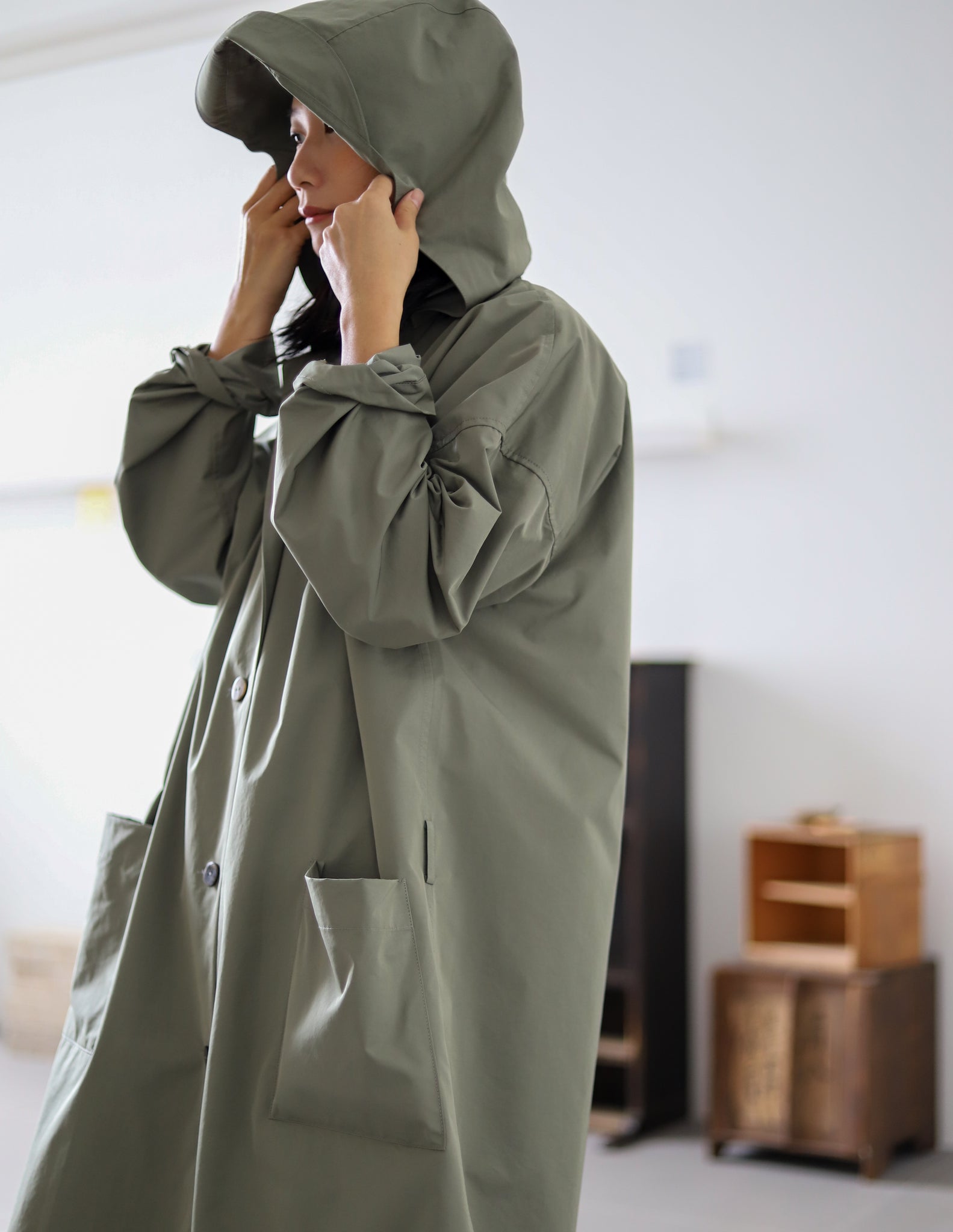Light Goodday Rain Coat with hoodie- Rain Army